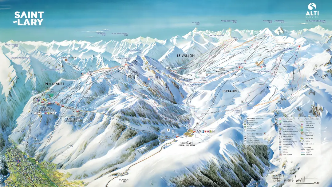 plan pistes saint lary soulan